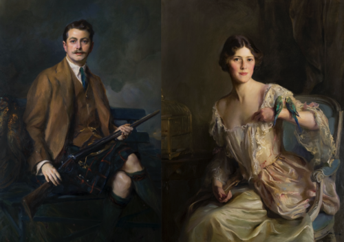 7th Earl with Dorothea, Countess of Mansfield