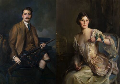 7th Earl with Dorothea, Countess of Mansfield