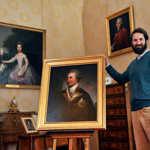 William Stormont with Sir John Lindsay Portrait