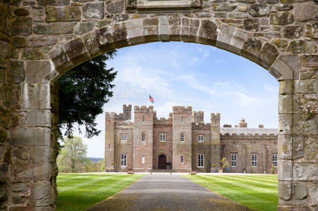 Scone Palace through the Ancient Archway Short Crop