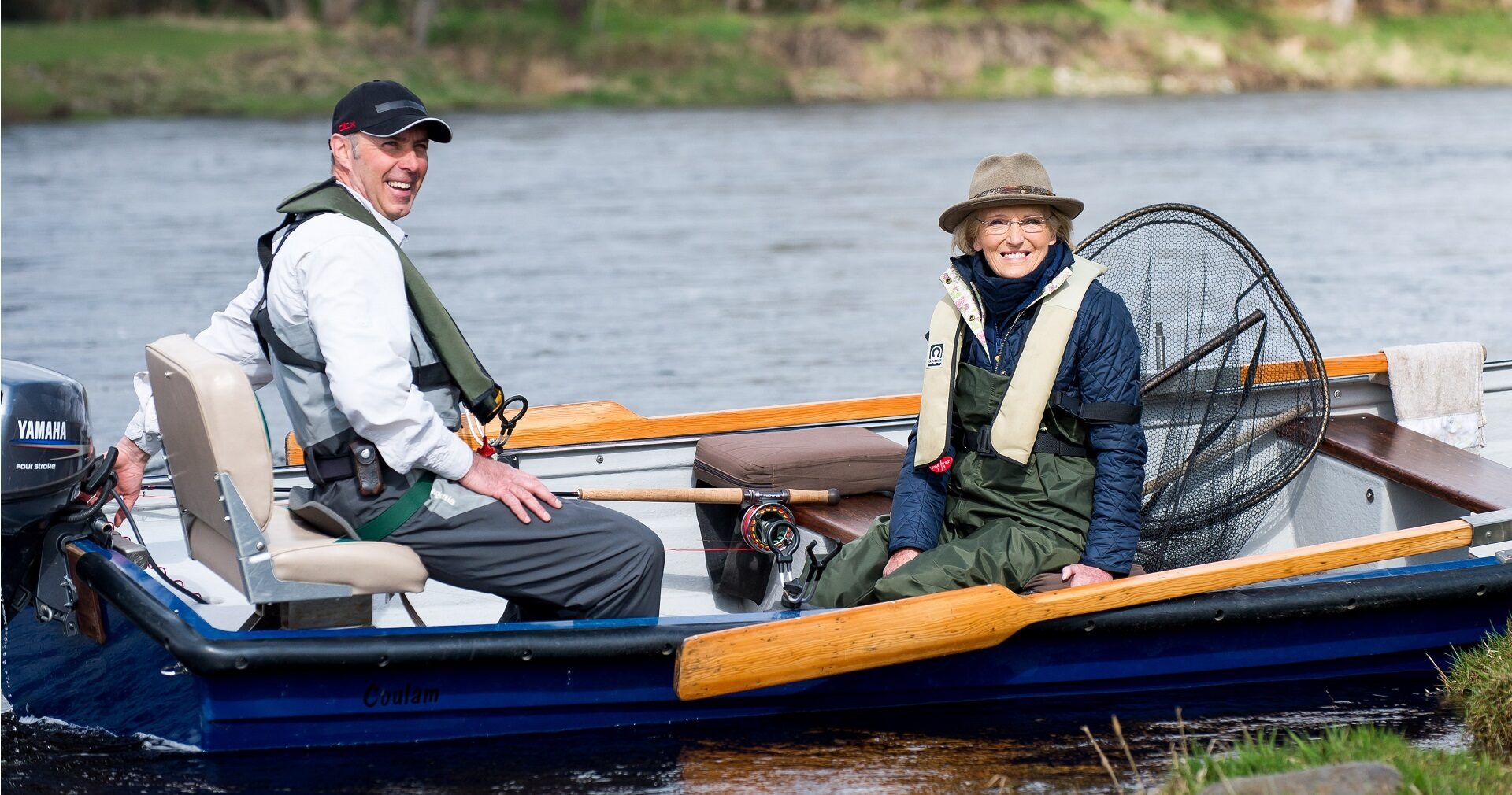 Iain Kirk ghillie and Mary Berry 2 1920 x 1010px