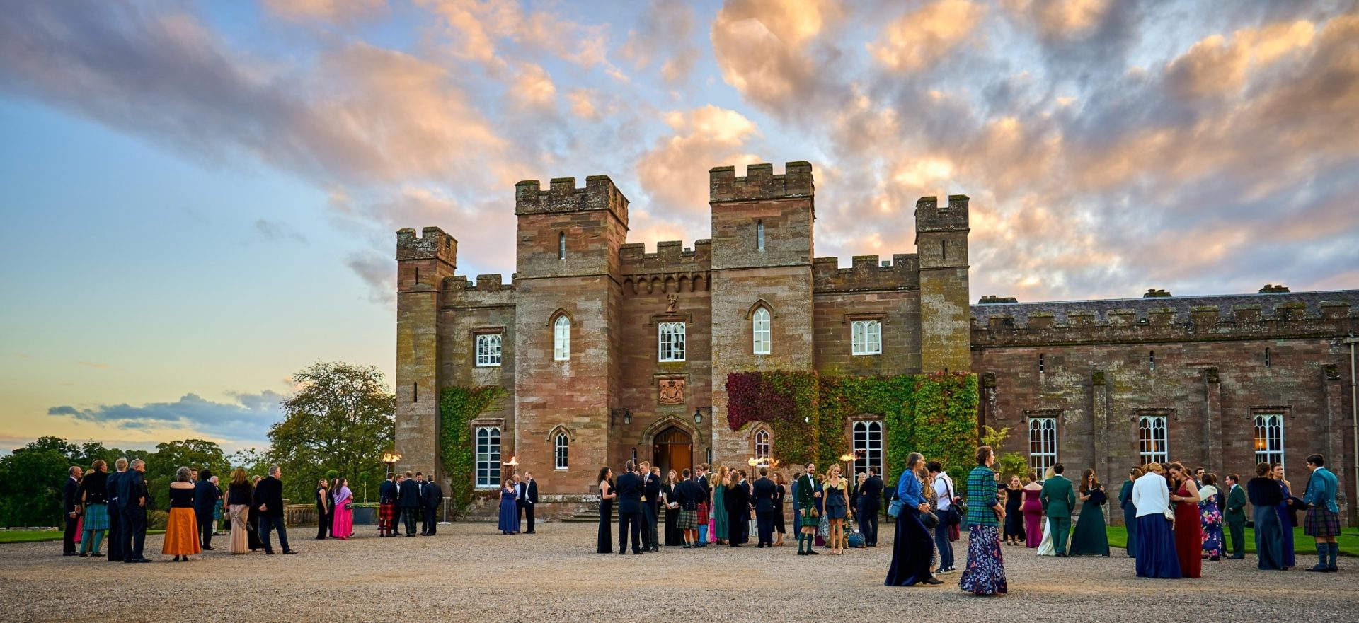 Summer Evening Event at the Front of the Palace